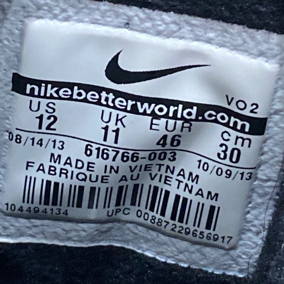 Nike Air Lebron XI NSW Lifestyle Black Size 12 616766-003 Animal Pattern - Picture 14 of 14